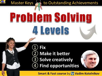 Creative Problem Solving, how to turn problems to opportunities course slides