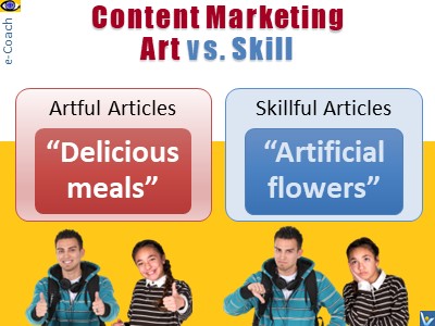 Content Marketing Art vs. Skill Vadim e-Coach