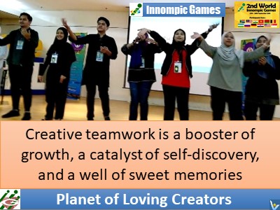 Happy business passionate team creative teamwork Innompic Games