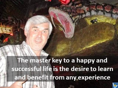 The master key to a happy and successful life is the desire to learn and benefit from any experience. Vadim Kotelnikov quotes