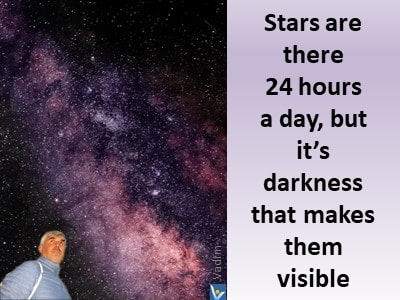 The Universal law of Polarity stars light and darkness quotes Vadim Kotelnikov