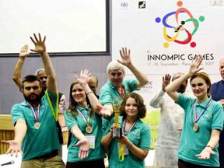 Best Innovation Team award winner Russia World 1st Innompmic Games innovation team assessment Ksenia Kotelnikova