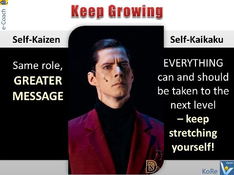 Self-Kaizen Self-Kaikaku self-improvement same role greater message Vadim Kotelnikov Dennis
