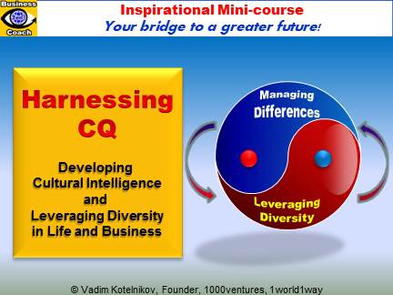 Harnessing Cultural Intelligence (CQ) and Leveraging Diversity (e-course, PowerPoint presentation download, Vadim Kotelnikov)