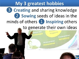 Vadim Kotelnikov 3 hobbies Inspiring others to generate their own ideas