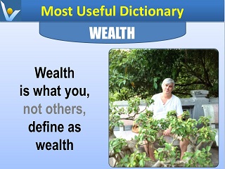 Wealth definition perception Vadim Kotelnikov Most Useful Dictionary