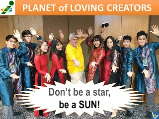 Vadim Kotelnikov quotes Don't be a star, be a sun. Innompic Games Planet of Loving Creators