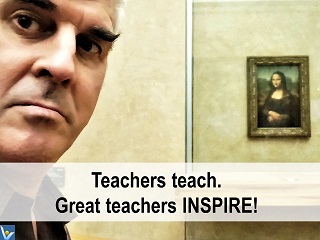Vadim Kotelnikov quotes Teachers teach, great teachers inspire!