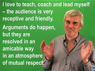 Self-leadership quote joke Vadim Kotelnikov I love to lead muyself - the audience is very receptive and friendly